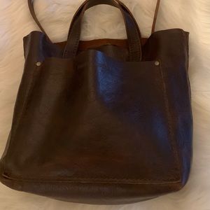 Portland Leather Mini Crossbody Tote